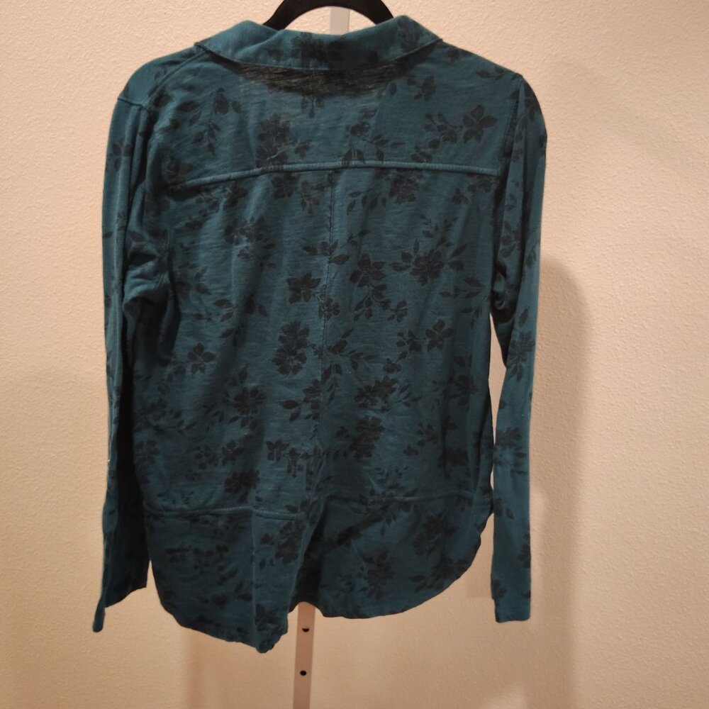 Sonoma Goods For Life Utility Tunic Size Large Button Front Long Sleeve Cotton - Picture 10 of 10